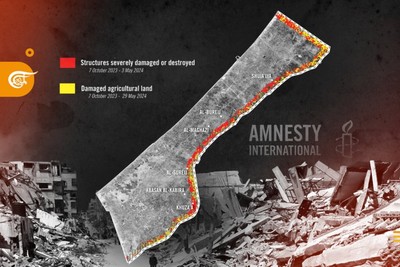 "العفو الدولية": للتحقيق في جرائم حرب إسرائيلية خلال توسيع "المنطقة العازلة" في غزة