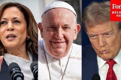 Pope urges US Catholics to choose 'lesser evil' between Trump and Harris