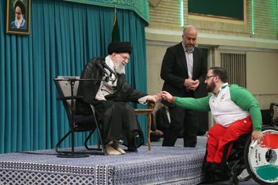Global display of Iranians' national, political and religious identity; Iranian Olympic and Paralympic athletes meet with Imam Khamenei