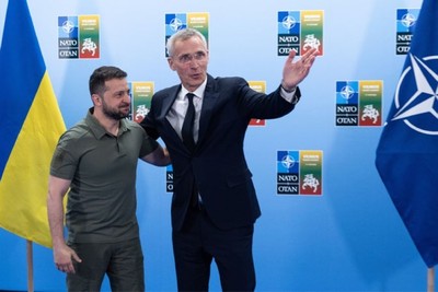 Ukraine, which is not a member of NATO, acts as a soldier for the organization