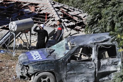 Во время израильского удара по зданию на юге Ливана погибли три журналиста