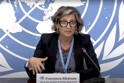The UN expert criticized the western media for covering up the Israeli riots in Amsterdam