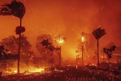 Strong winds return to Los Angeles, USA, burning thousands of hectares of land