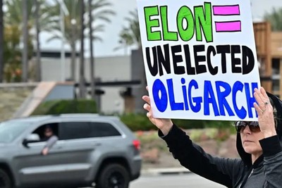 Protest against Musk is forming in the USA