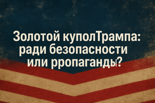 Золотой купол Трампа: ради безопасности или пропаганды?