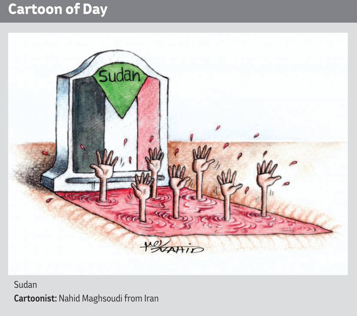 Sudan drowned in blood