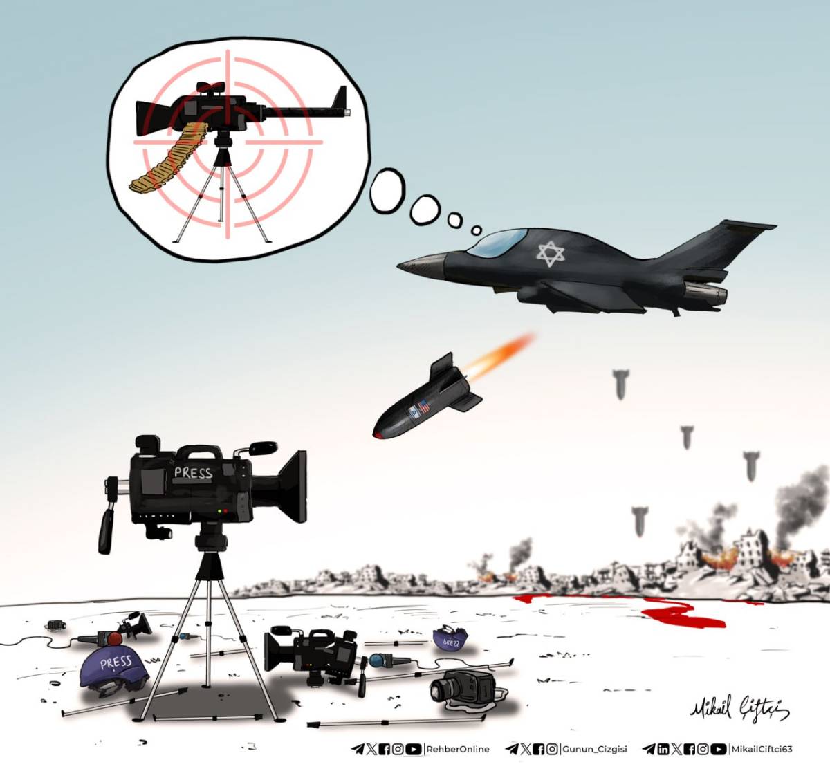 The occupation regime continues to massacre journalists!