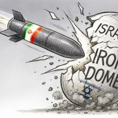 What did the Iranian missile do