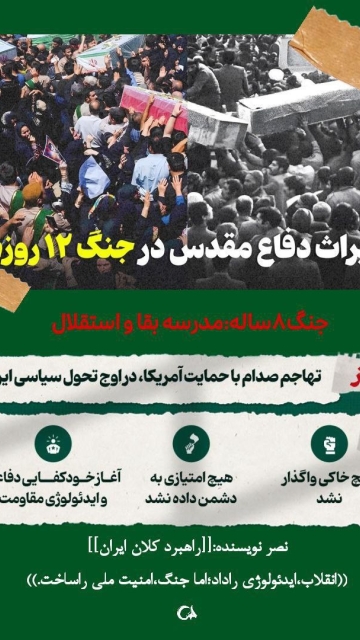 مجموعه پوستر : مـیــراث دفــاع مــقــدس در جــنــگ 12روزه
