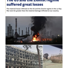 The US and the Zionist regime suffered great losses