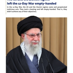 The US and the Zionist regime left the 12-Day War empty-handed