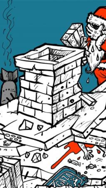 Santa Clause in Gaza