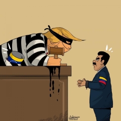 Trump puts Maduro on trial