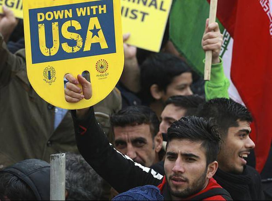 Millions of Iranians chanted "death to the US" as the nation marked the 44th anniversary of the Islamic Revolution