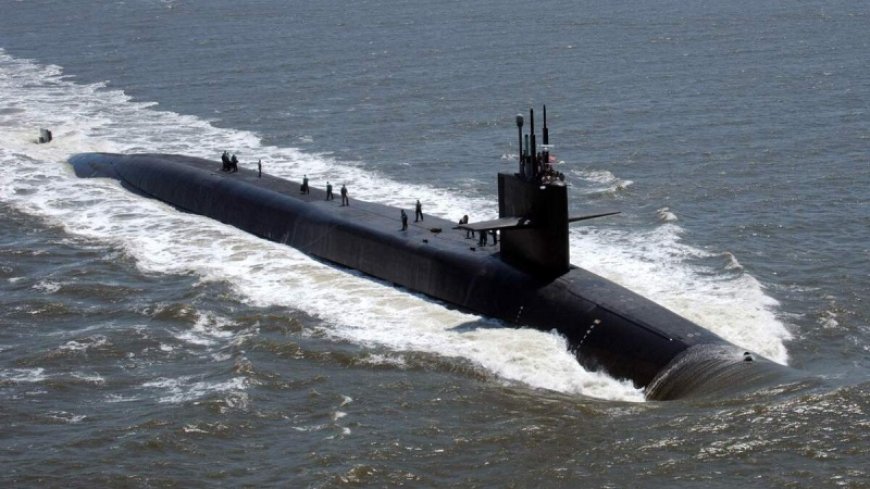 American nuclear submarine off the coast of Korea