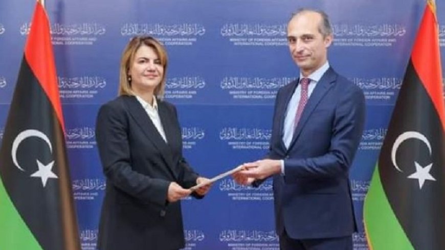 Libya-Italy: Foreign Minister Mangoush receives a copy of Ambassador Alberin's credentials