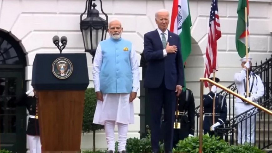 Biden's new gaffe during the performance of the anthem of India