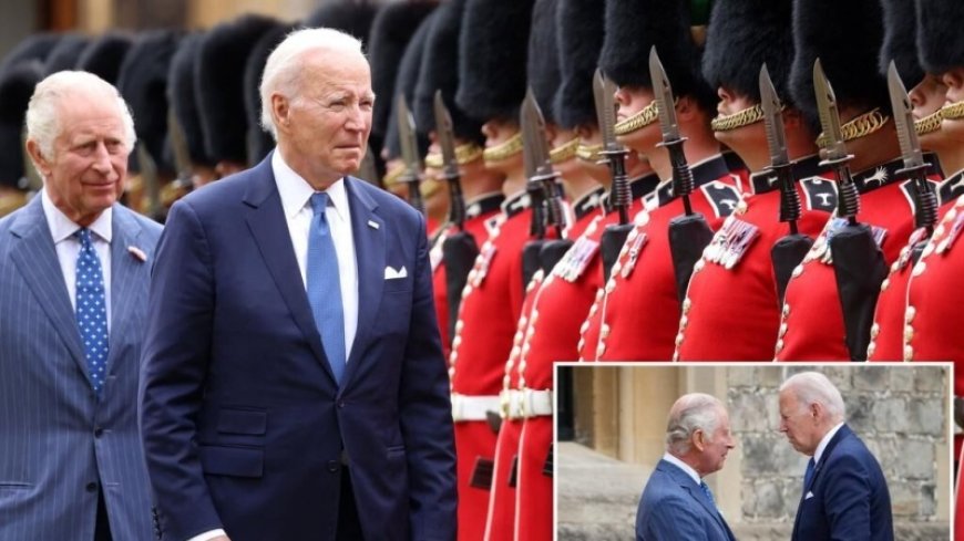 More gaffe for Joe Biden: violate protocol and touch King  Charles  on the arm