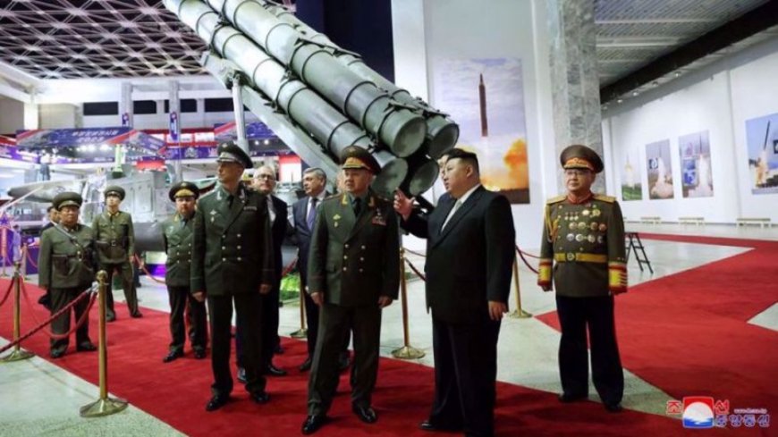 Kim Jong-un gives ICBMs to the Russian Minister of Defence.
