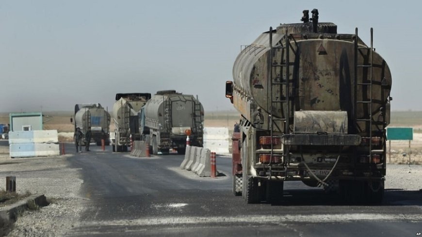 US occupation troops continue to steal Syrian crude oil