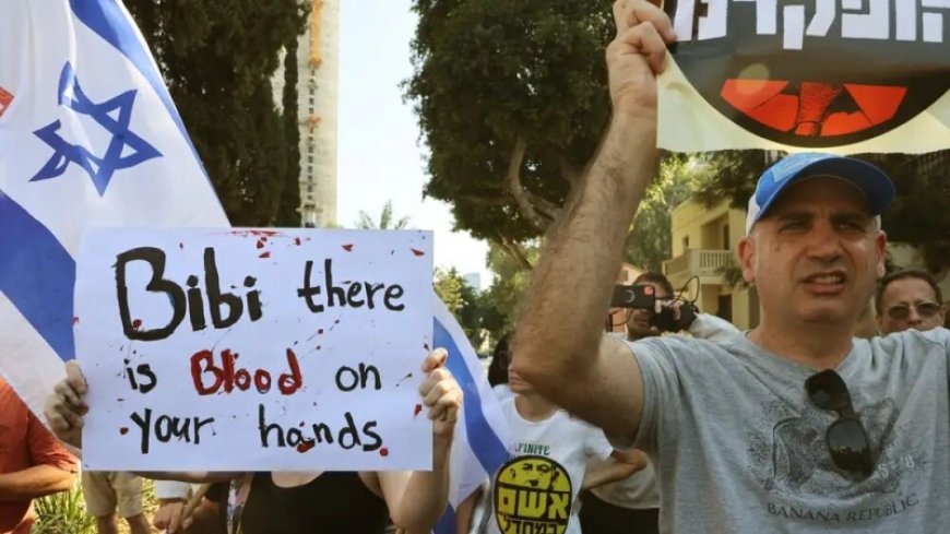 Anti-Netanyahu demonstration takes place again in Tel Aviv