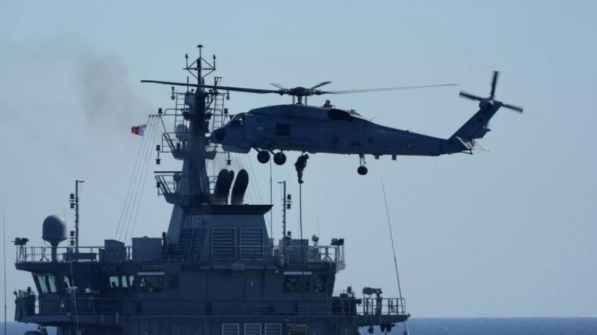 Conducting joint naval exercises of NATO countries in the Mediterranean