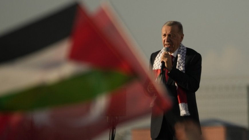 Turkey's president condemns Israel as a war crimes regime