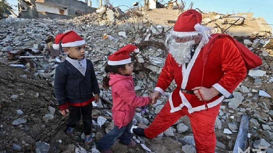 Pro-Palestinian Christians sympathize with the people of Gaza at Christmas