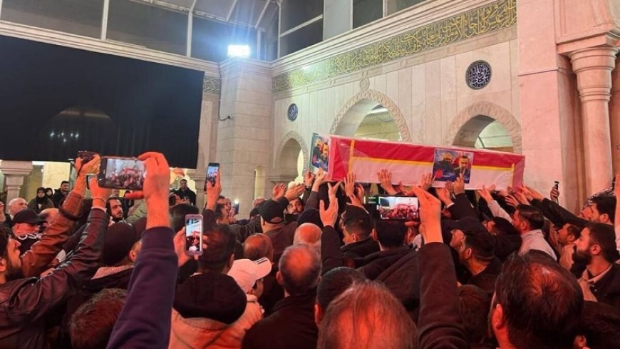 Burial of the martyr Mousavi in ​​the temple of Her Ladyship Ruqaiya