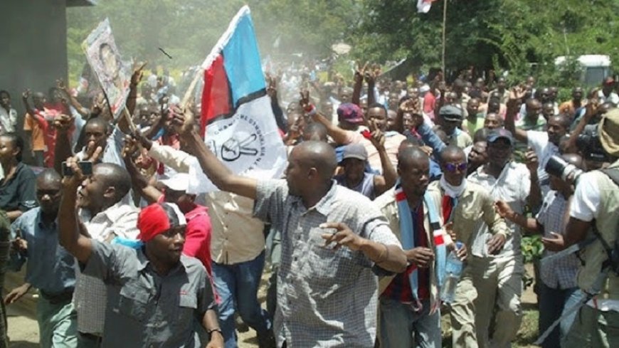 Chadema supporters staged a protest in Dar city, opposing three election bills