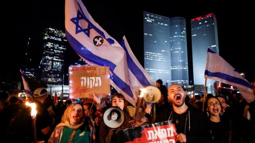 Mass demonstrations against Netanyahu in Tel Aviv