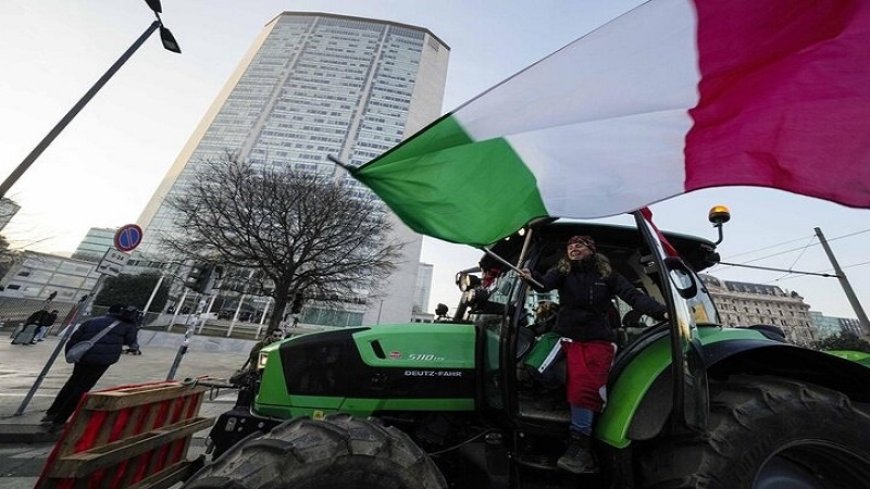 Farmers' protest in Italy