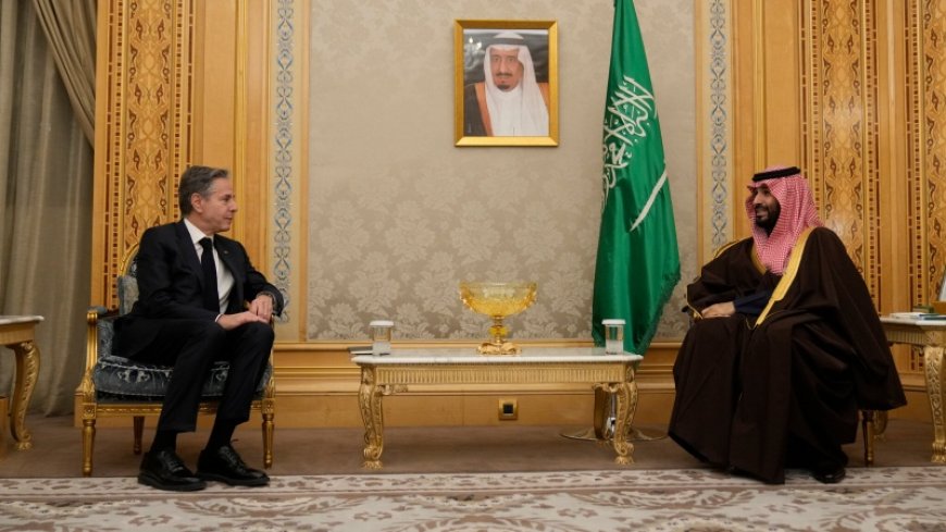 Bin Salman's meeting with the US Secretary of State on the developments in Gaza