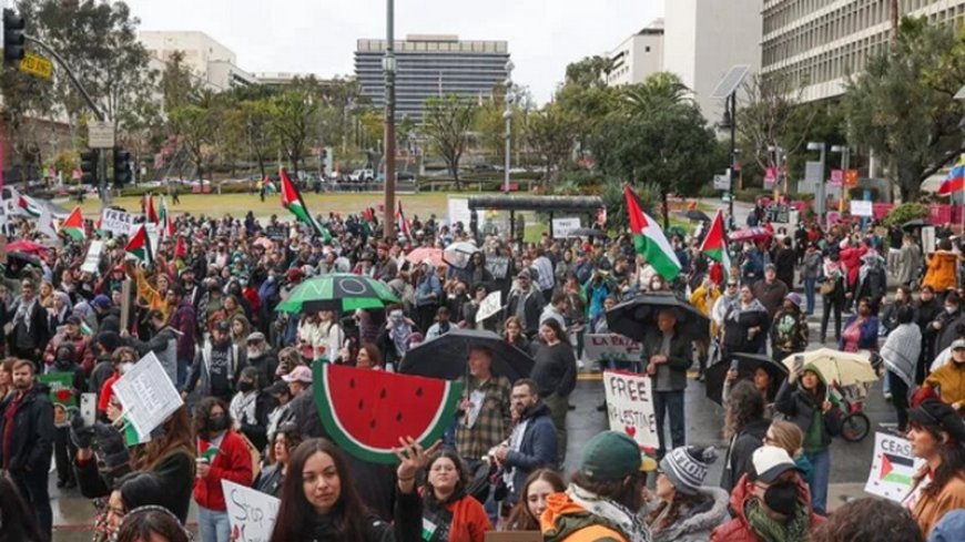 Pro-Palestinian demonstration in Los Angeles