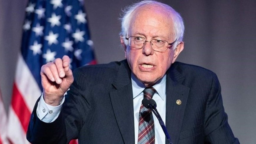 Senator Sanders urges the US to stop funding Israel's war machine