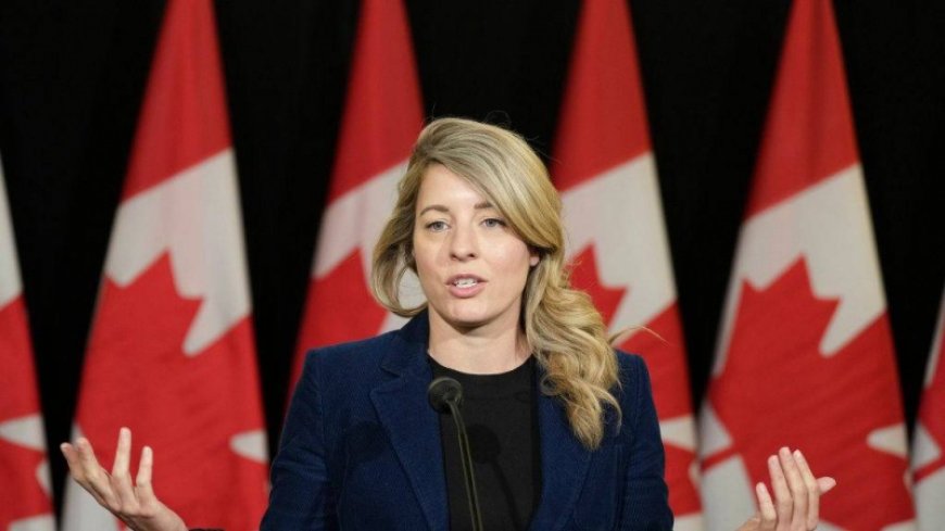 Canadian Foreign Minister: We will stop arms sales to Israel