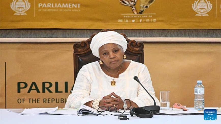 The speaker of the South African parliament has to resign pending an investigation into allegations of corruption