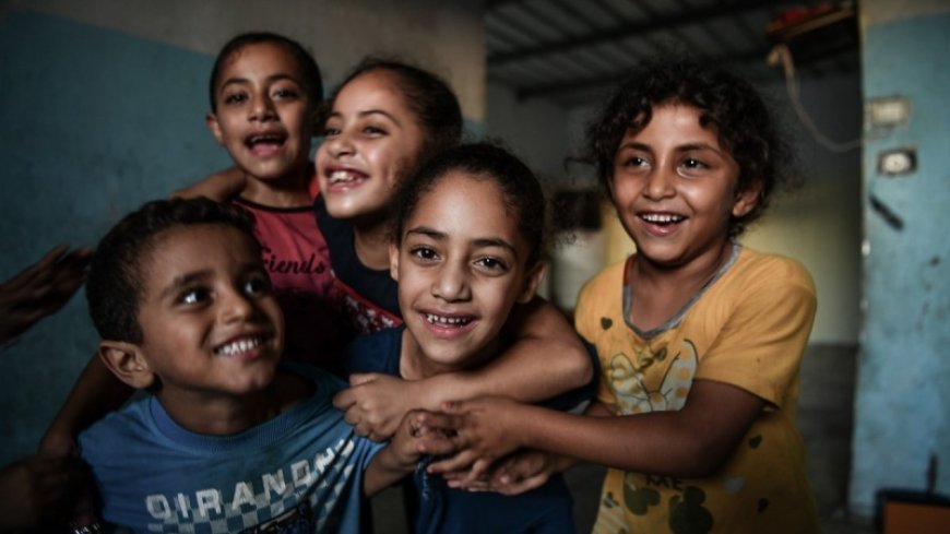 Children in Gaza slept with a smile, at least for one night