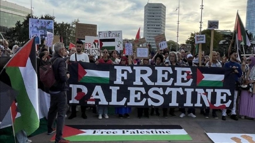 Anti-Israeli demonstrations by Palestinian supporters in America