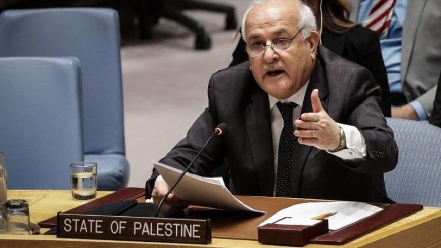 The representative of Palestine warned about another evil plan of Israel