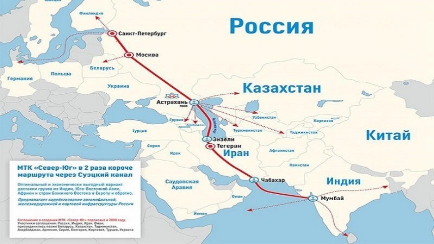 The North-South Transport Corridor is a de facto alternative to the Suez Canal