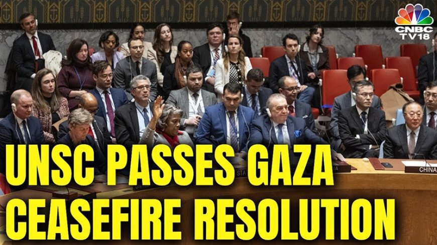 What made the United States propose in the UN Security Council a resolution to cease the war in Gaza