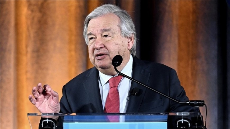 Guterres urged the international community to take immediate action against climate change