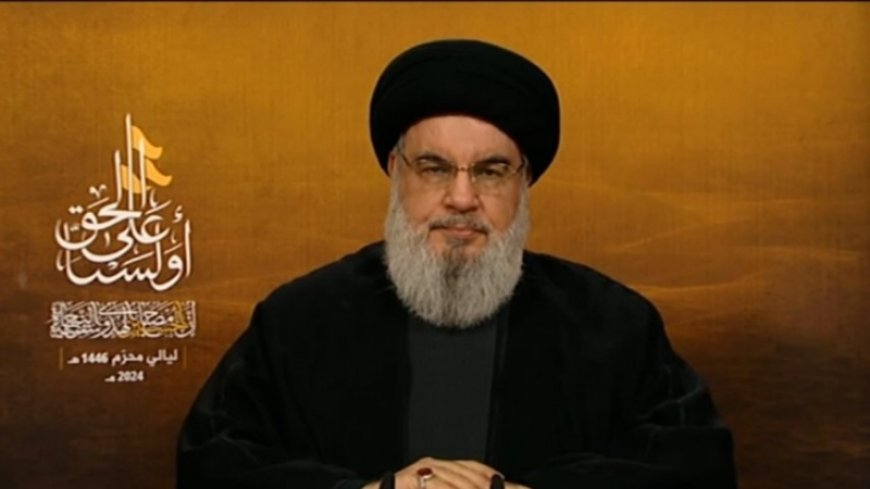 Hezbollah Leader Nasrallah Condemns Israeli Actions in Gaza, Cites Western Awakening