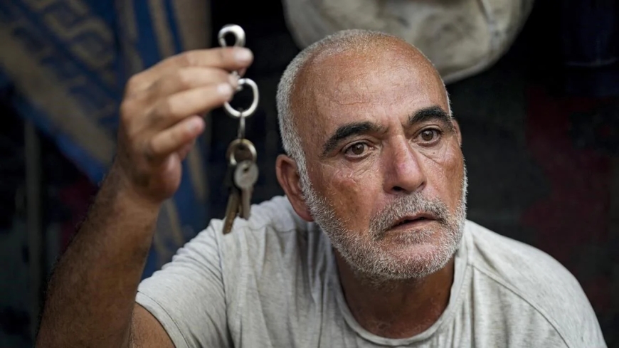 Symbolic House Keys Hold Weight Amid Gaza's Relentless Displacement Crisis