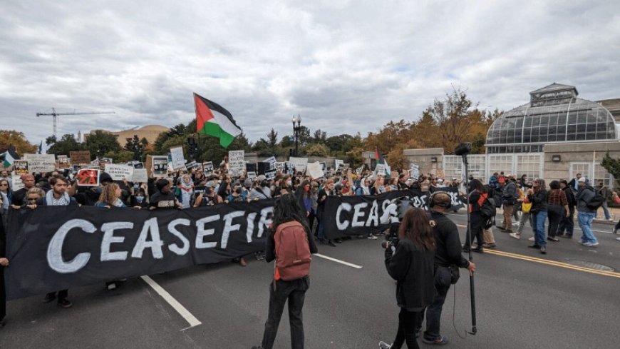 Jewish Protesters Demand Ceasefire in Gaza at U.S. Congress Rally