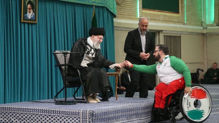 Global display of Iranians' national, political and religious identity; Iranian Olympic and Paralympic athletes meet with Imam Khamenei