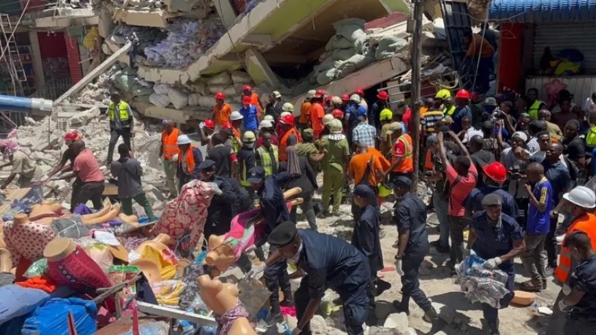 Tanzania: Five people died after a building collapsed in Kariakoo