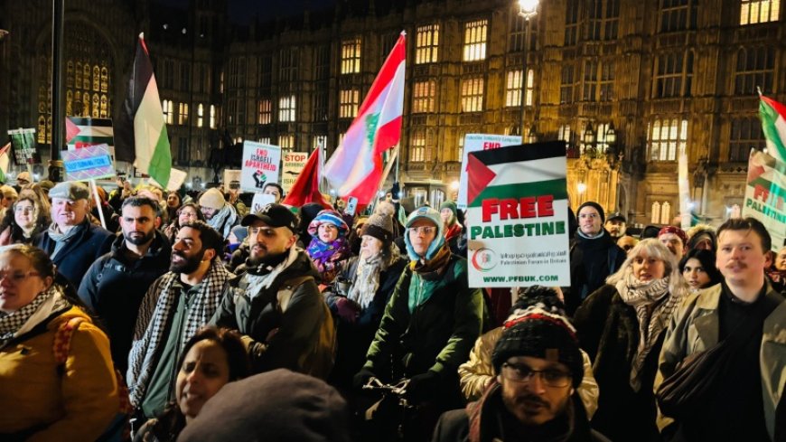 Mass demonstration outside European Parliament for release of Palestinian doctor