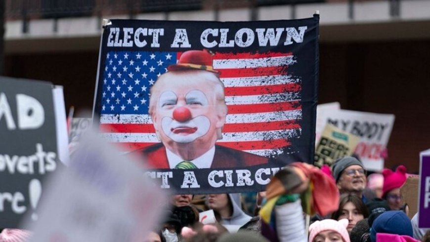 Demonstrations in Washington on the eve of the inauguration of the newly elected president of the United States